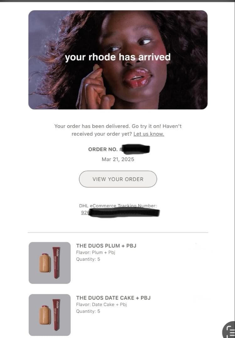 RHODE DATE CAKE ポケット ブラッシュ+ PBJリップ