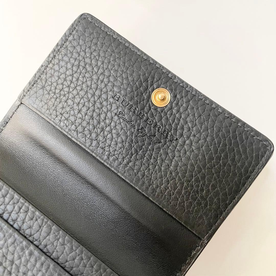 BURBERRY バーバリー カードケース 名刺入れ 型押し ロゴ ほぼ新品