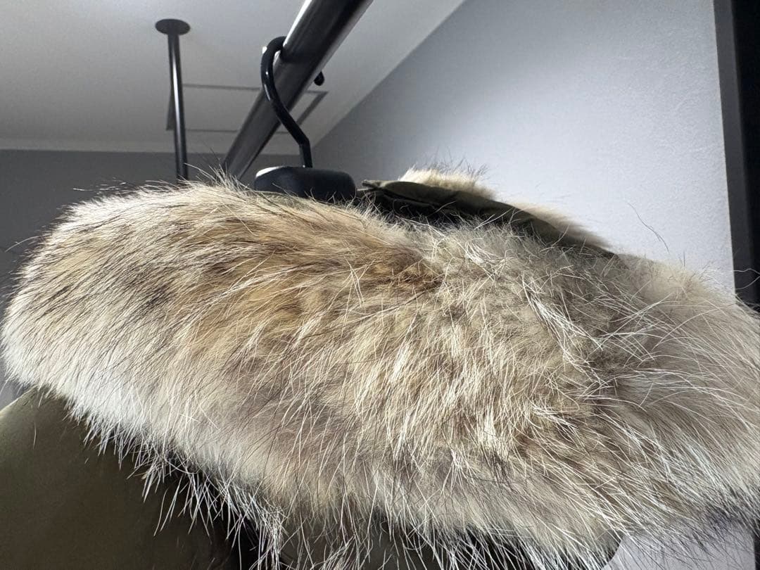 【極美品 S】カナダグース　シャトー　カーキ　コヨーテファー