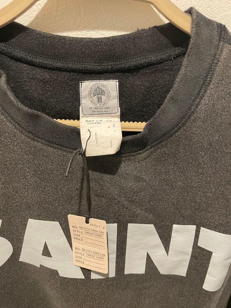 【人気No.1】SAINT M×××× オーソドックススウェットトレーナー袋付き