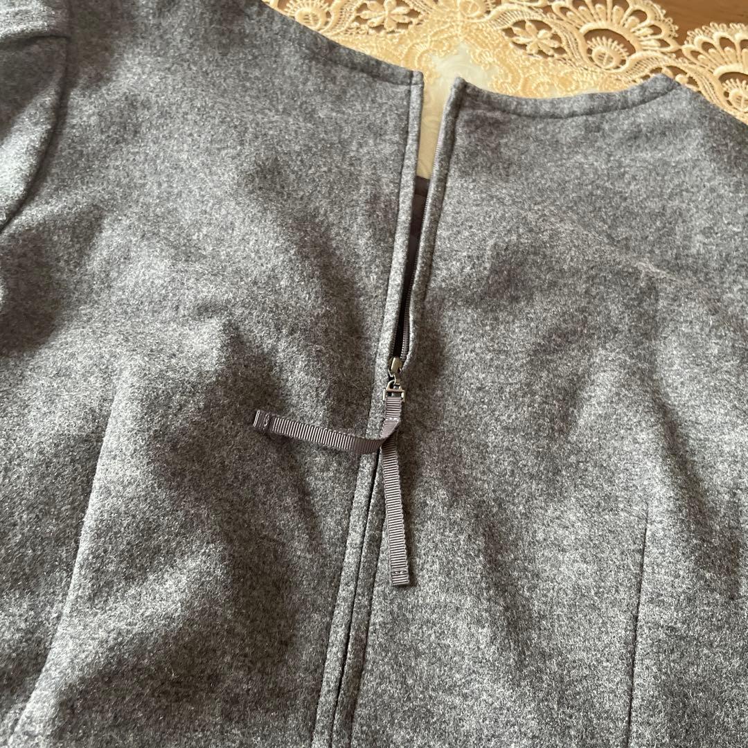 美品　大きいサイズ44 トゥービーシック　毛100% チュニックワンピース