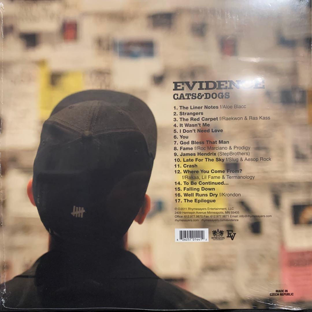 Evidence / Cats & Dogs 2LP 新品未開封