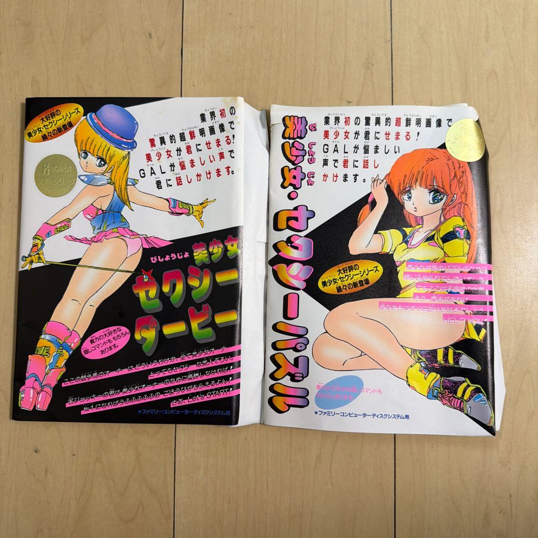 【レア】ファミコンディスク 美少女・セクシーパズル、セクシーダービー