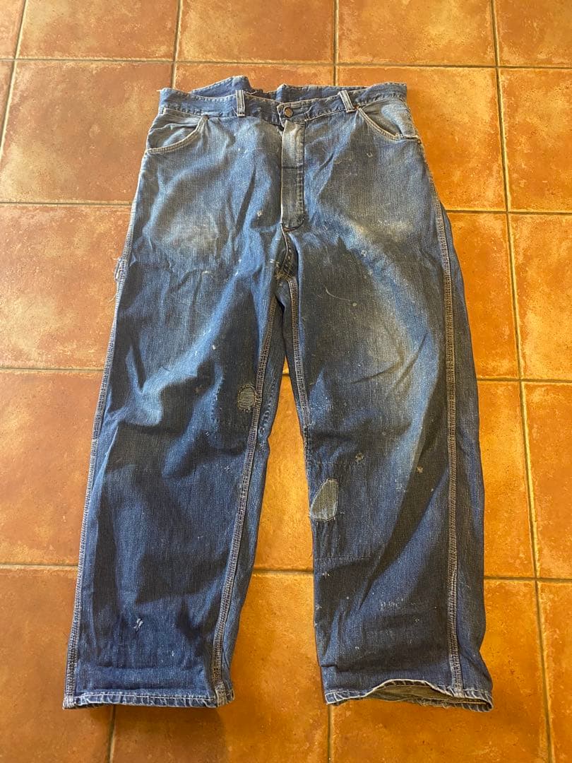60s ？ペインターパンツ　ヴィンテージ　古着　ボロ