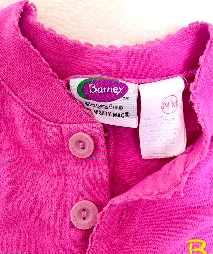 激カワ‼️バーニー ピンクロンパース 24M ヴィンテージ 早い者勝ち。