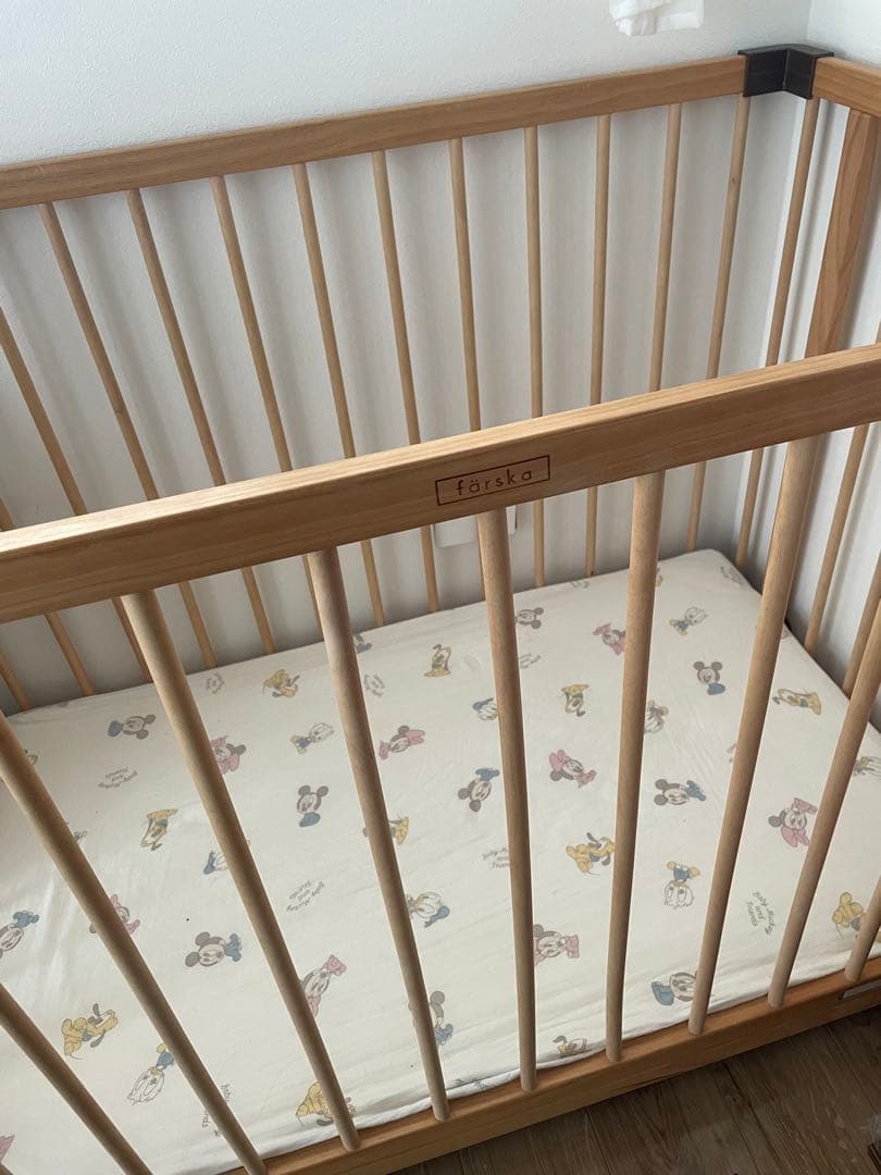 ファルスカ　ベッドサイドベッド　popomiベビーマットレス