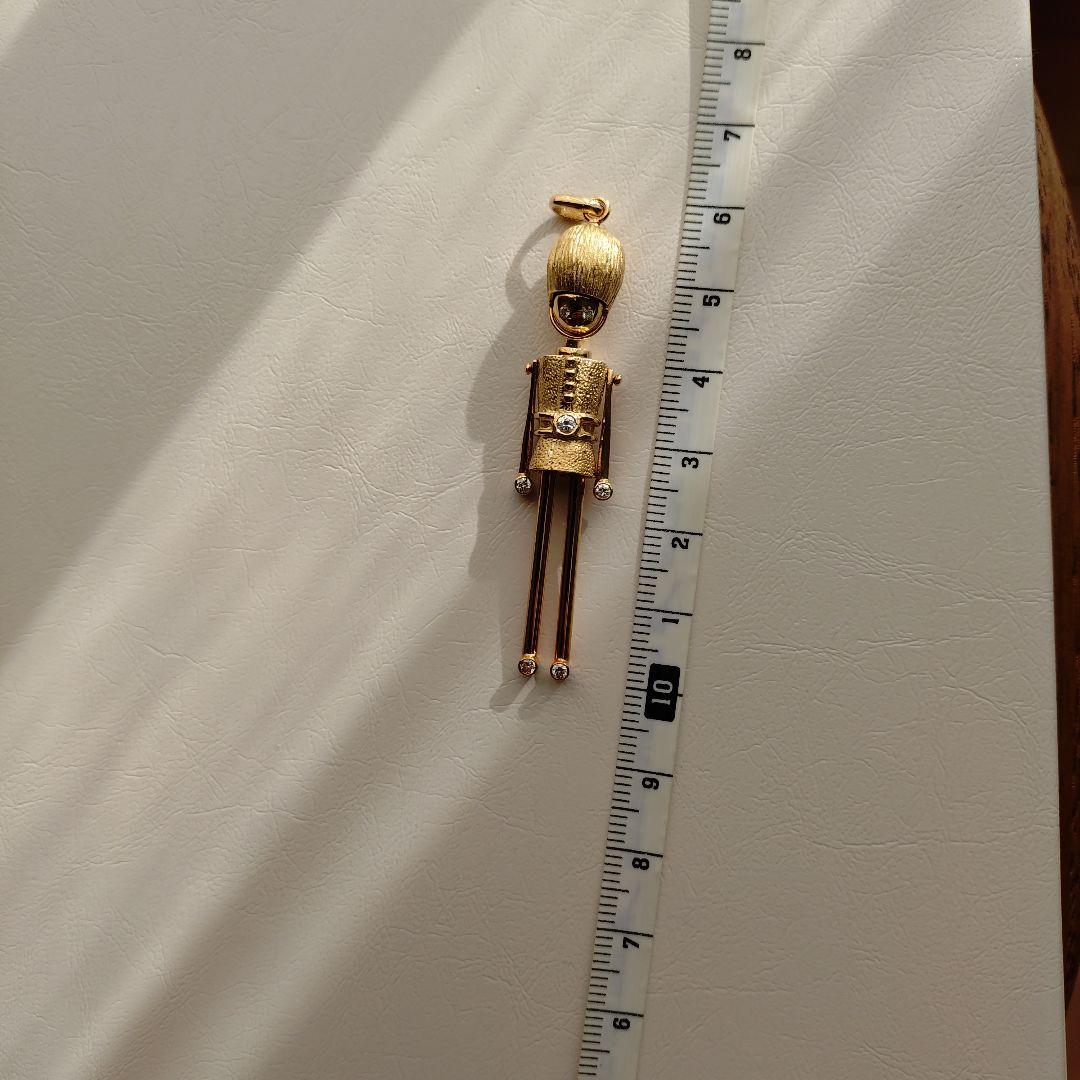 ダイアモンドK18YGペンダントトップ