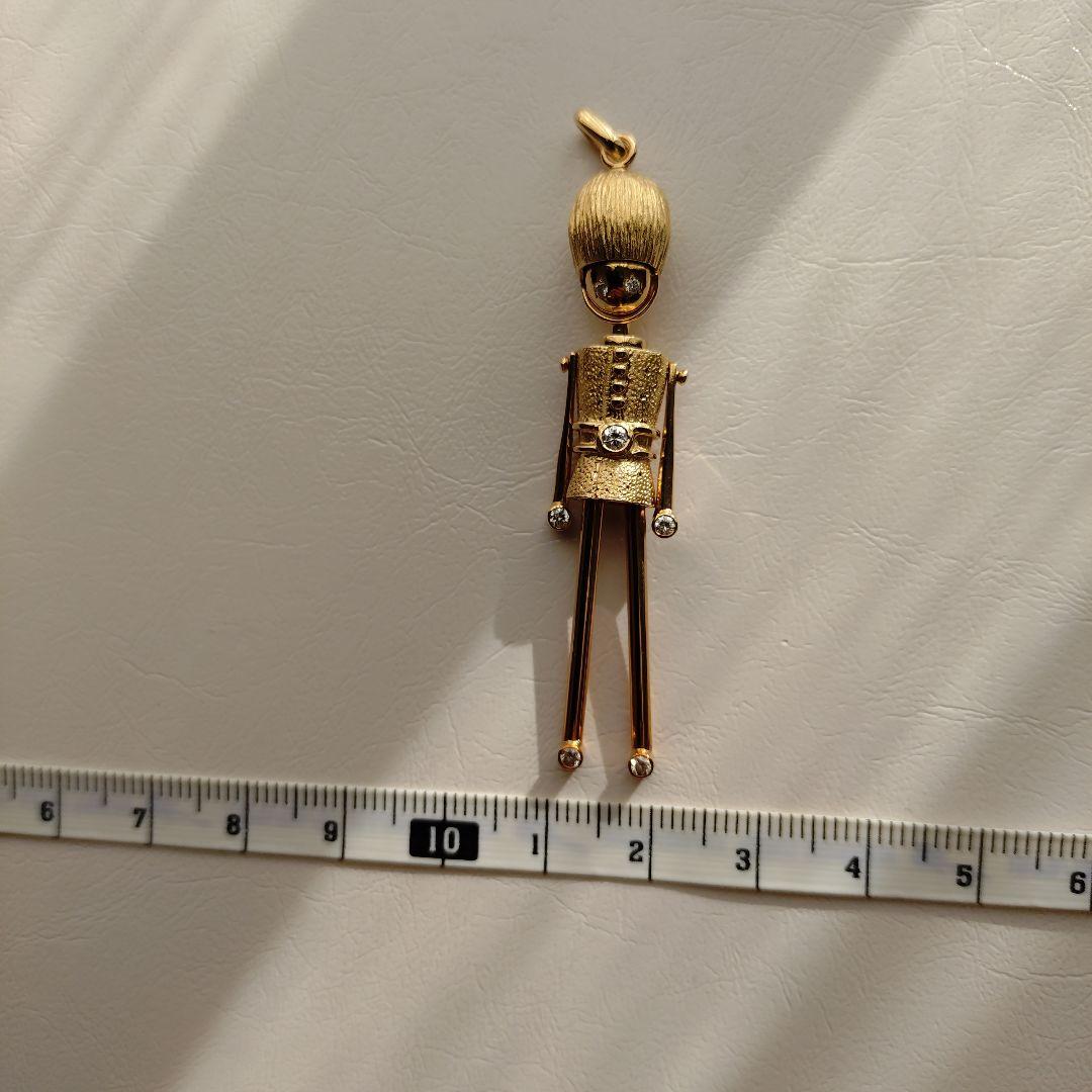 ダイアモンドK18YGペンダントトップ