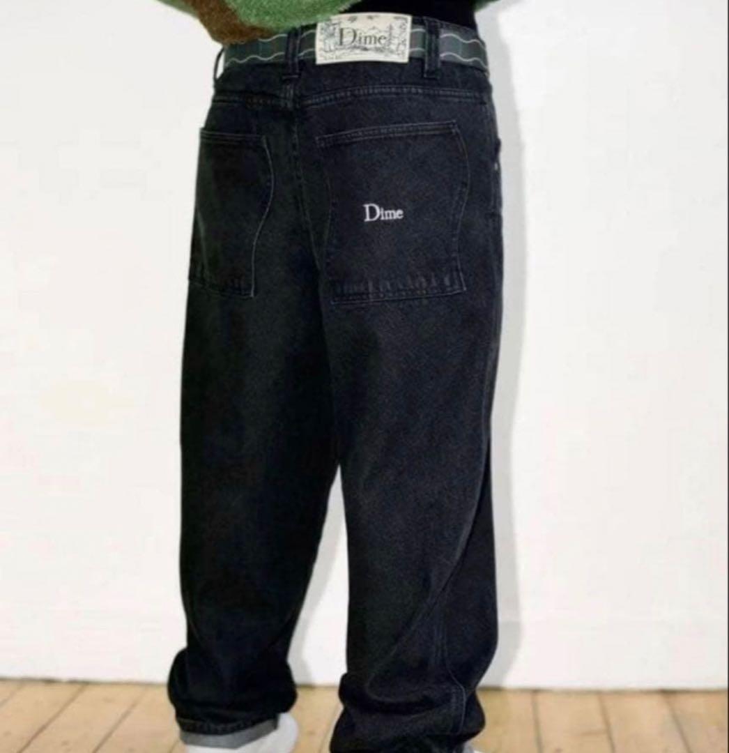 Dime ブラックデニムパンツ