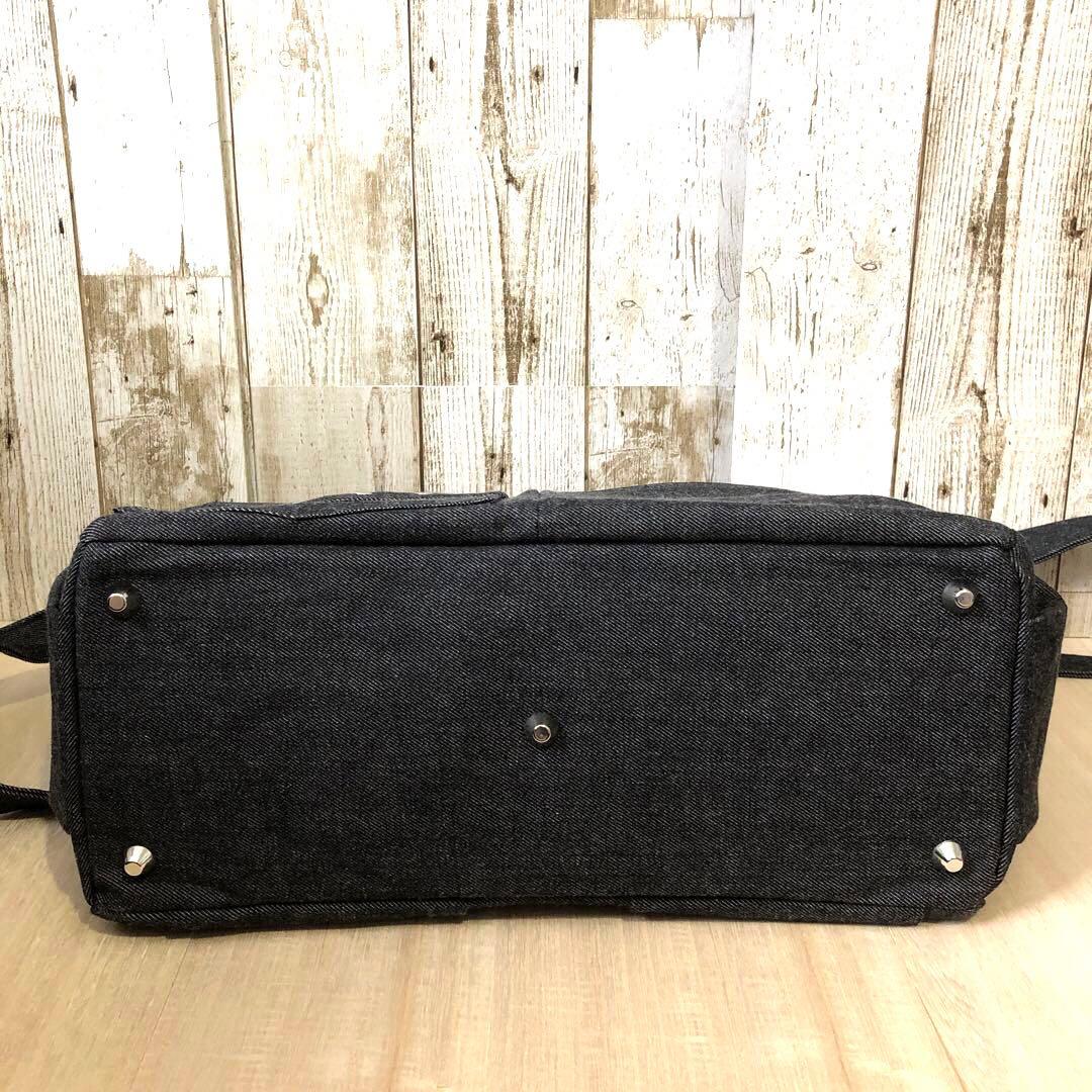 ひめ　トートバッグ　ハンドメイド 2個セット　①黒×AG②黒×S