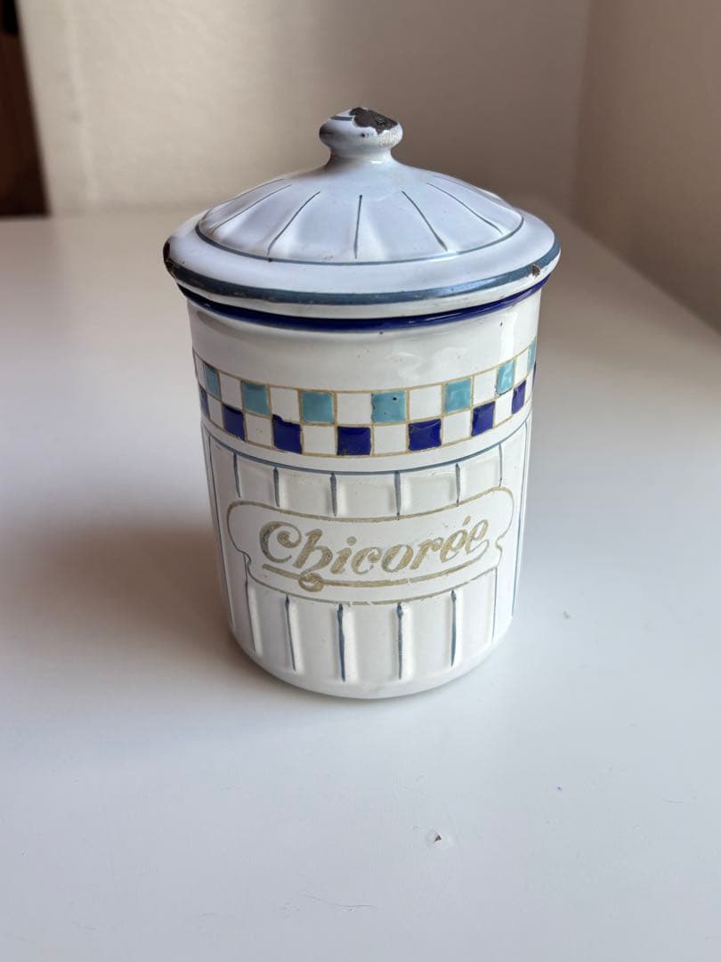 B.B社製 ホーロー キャニスター 2個セット