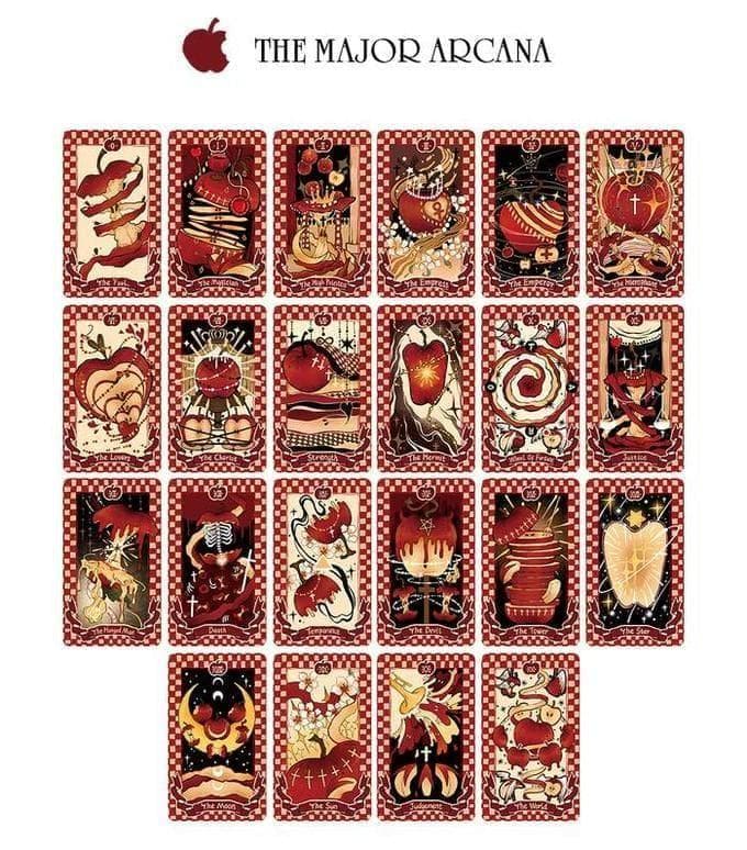 【正規品タロットカード】超レア✨クラファン完売品✨可愛いリンゴのタロットデッキ