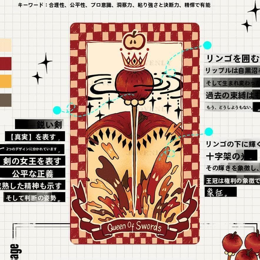 【正規品タロットカード】超レア✨クラファン完売品✨可愛いリンゴのタロットデッキ