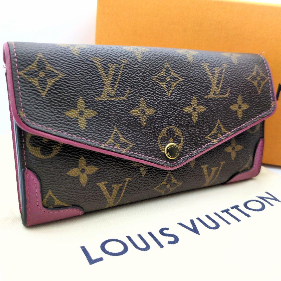 希少色 美品 ルイヴィトン ポルトフォイユ サラ レティーロ モノグラム ピンク