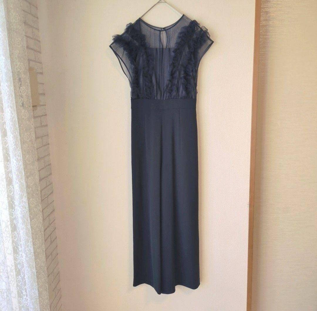 美品 niana ニアナ チュールドッキングパンツドレス M 結婚式 パーティー