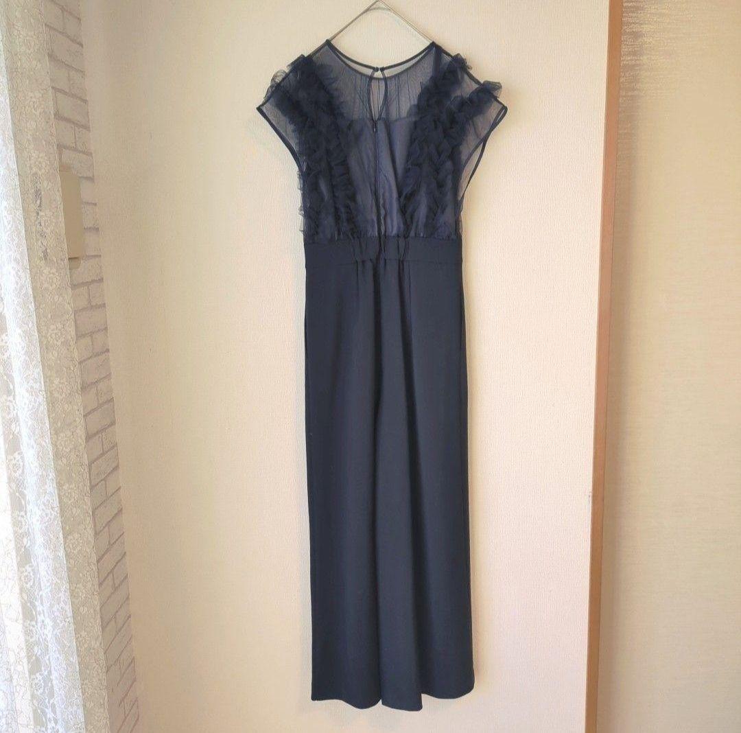 美品 niana ニアナ チュールドッキングパンツドレス M 結婚式 パーティー