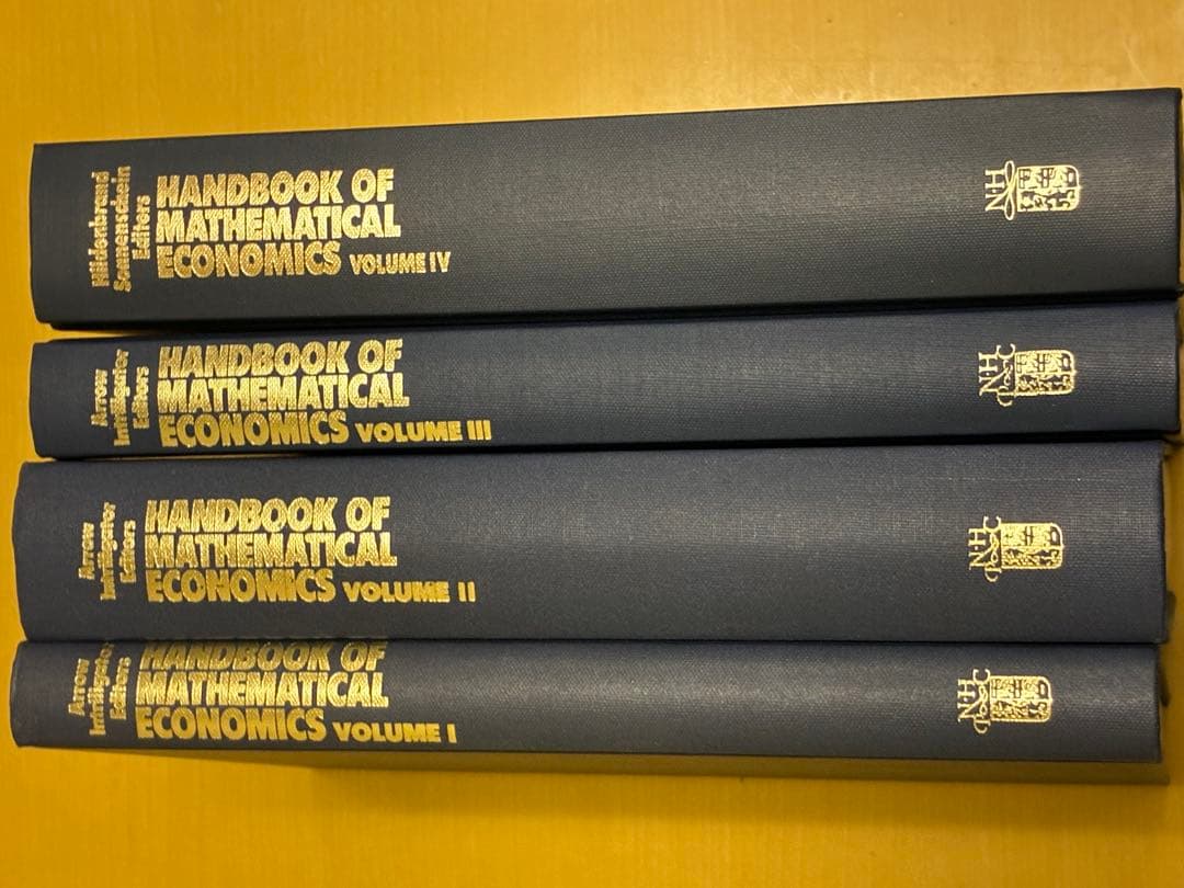洋書 Handbook of Mathematical Economics