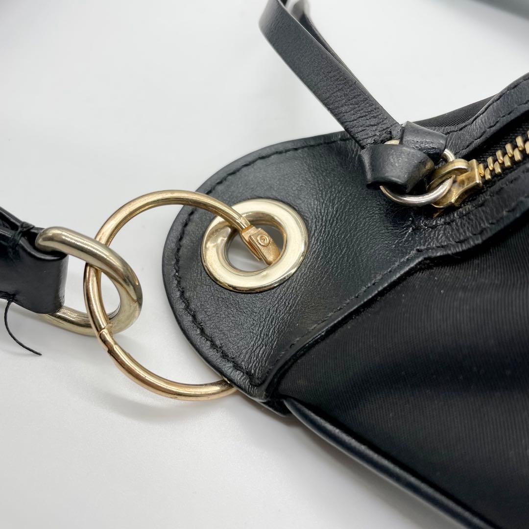 ostrich ジミーチュウ ナイロン レザー ボディーバッグ ロゴ