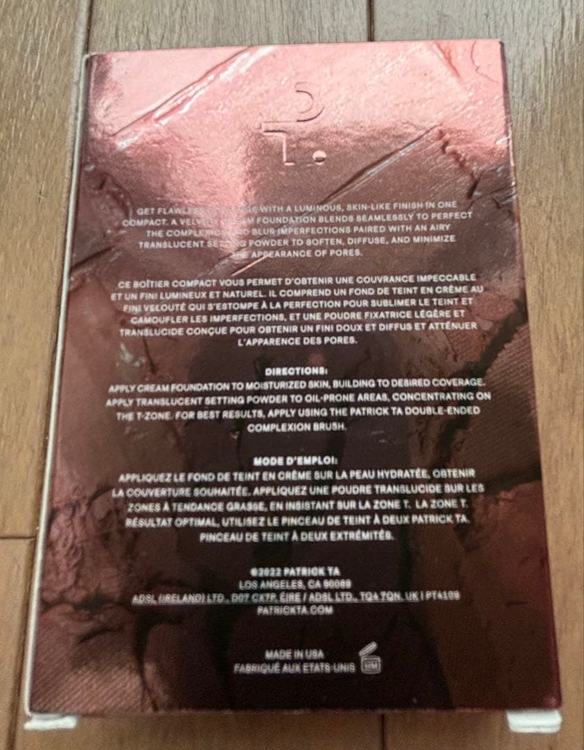 未使用　PATRICK TA クリームファンデーション&フィニッシングパウダー
