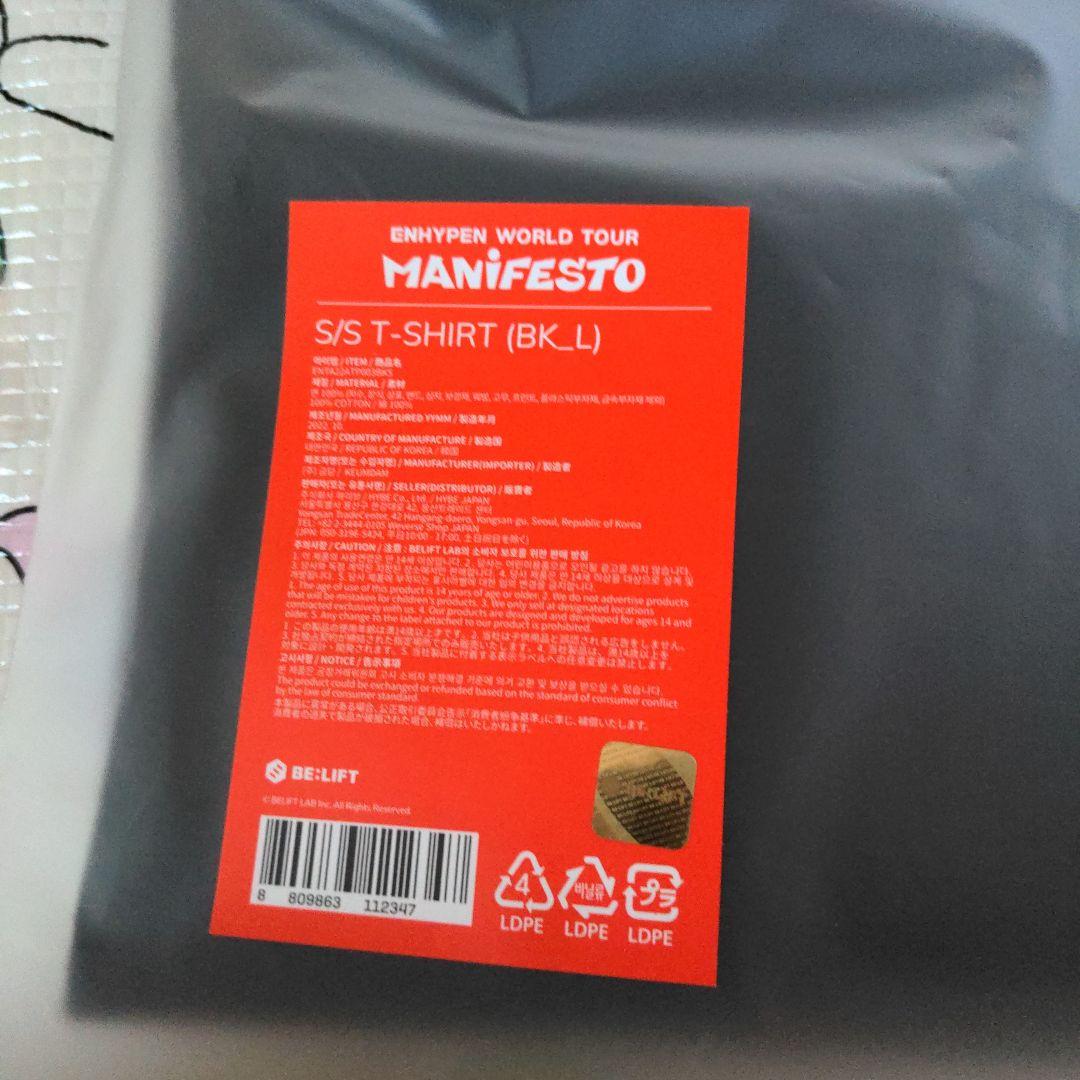 ENHYPENMANiFESTOS/S-SHIRT（BK_L）