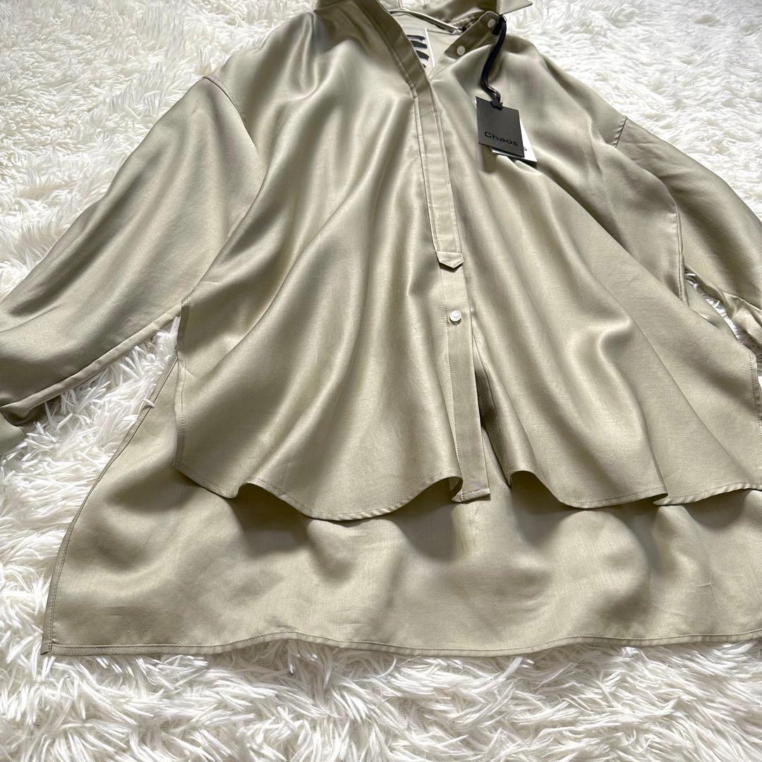 限定値下げ中！【新品未使用】Chaos カオス　クリアモールスキンシャツ　カーキ