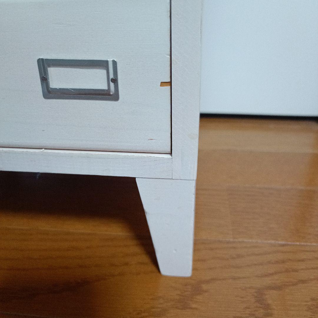 レトロ 6段チェスト キャビネット 北欧 ナチュラル モダン 白 アンティーク風