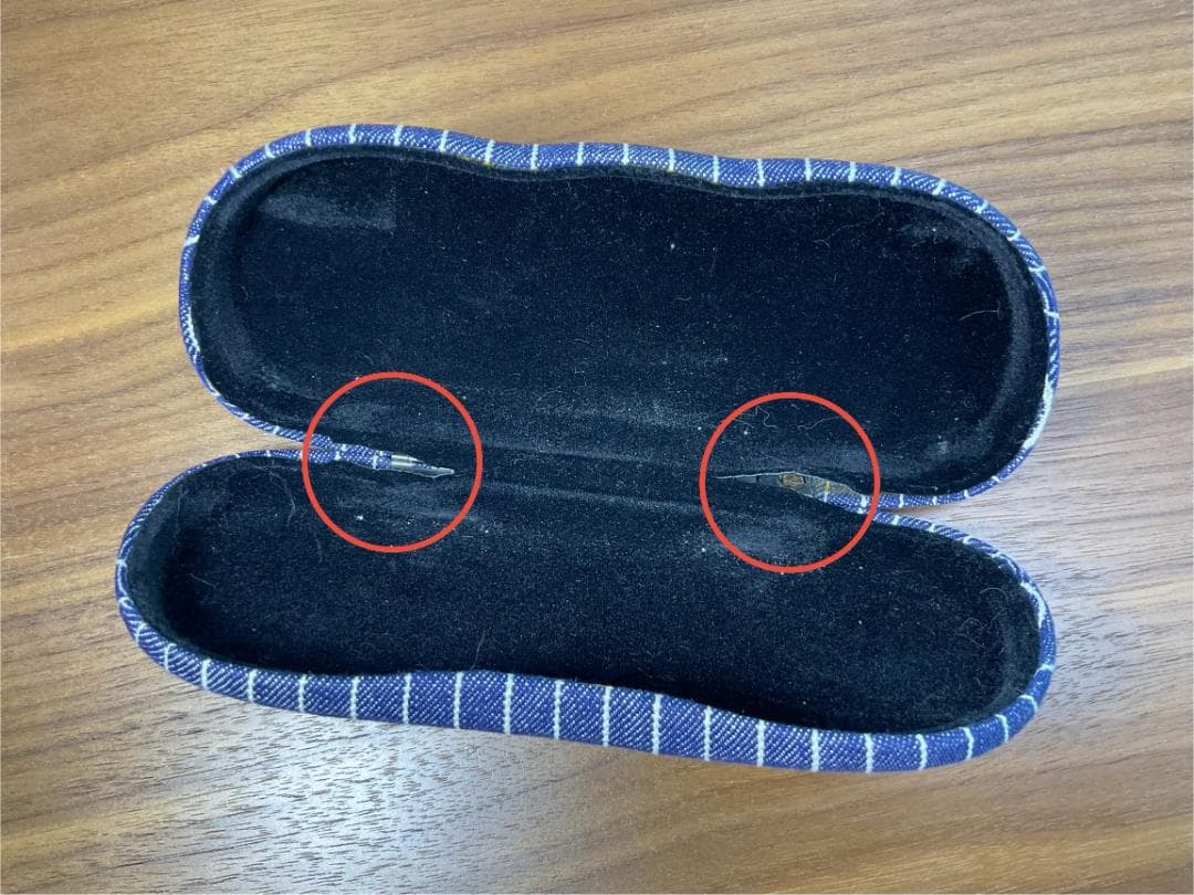 白山眼鏡店 伊達メガネ ラウンド/丸型 フチなし/リムレス