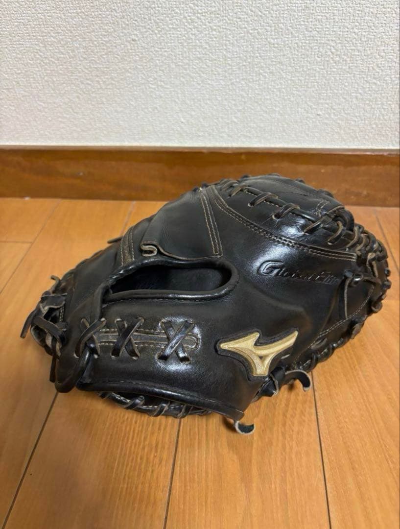 【即戦力】硬式キャッチャーミット 黒 ミズノ グローバルエリート