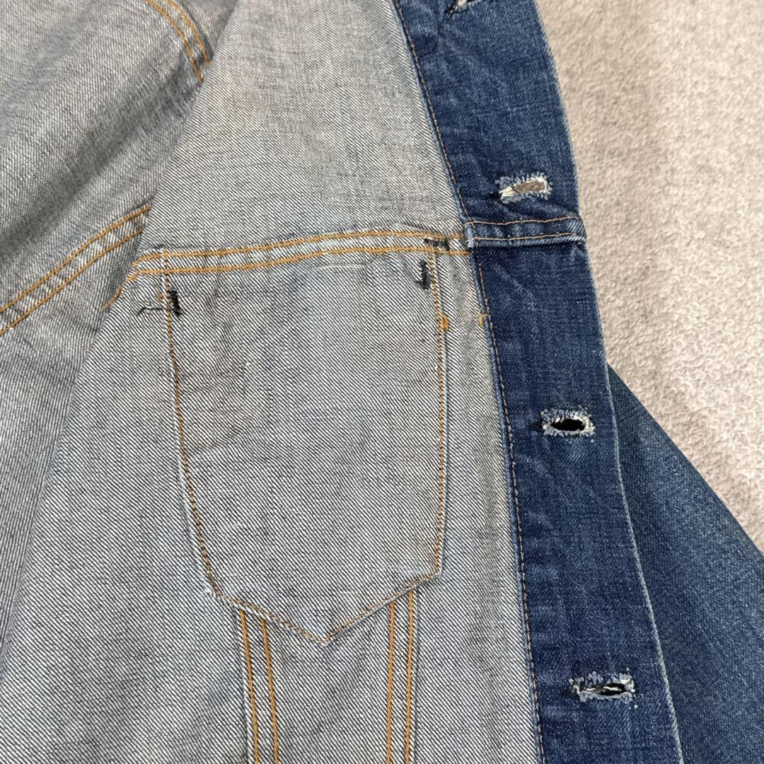 70505 BIG E サイズ44縮み 刻印529 ケアタグ デニムジャケット