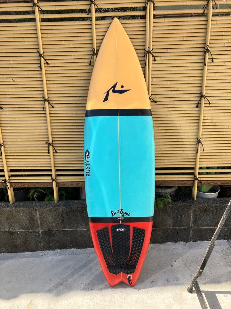 値下げレアUSAシェイプ美品rustyBaliSingleグッドサイズ5’10