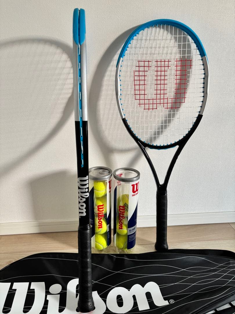 Wilson ウィルソン　テニスラケット2本セット　テニスボール7個　超美品