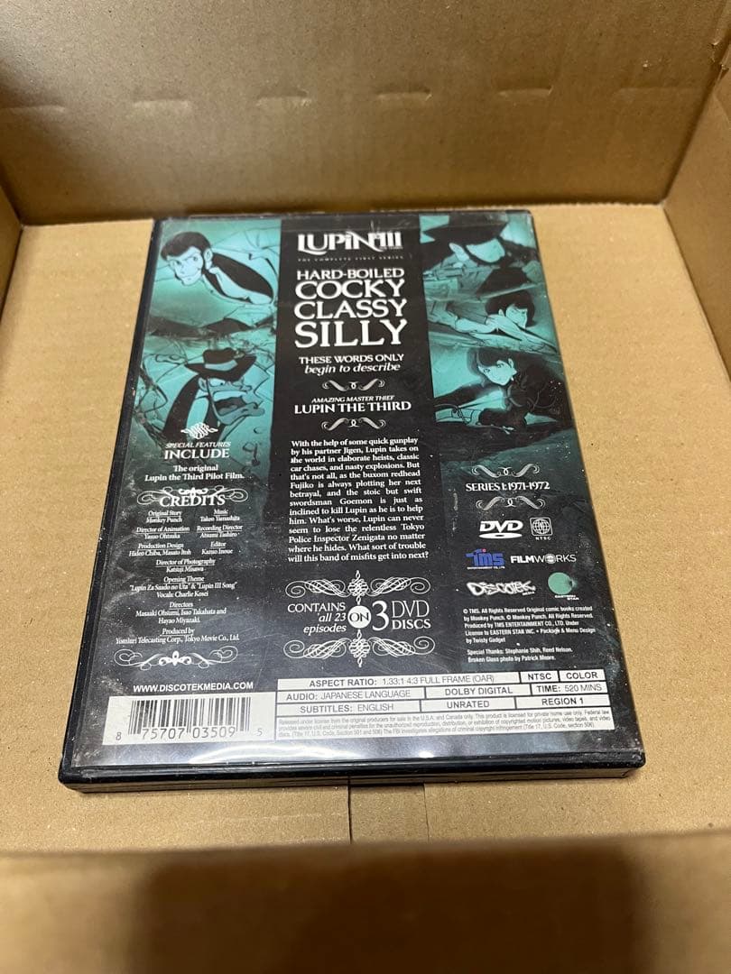 ルパン三世　北米版　DVD COMPLETE FIRST SERIES