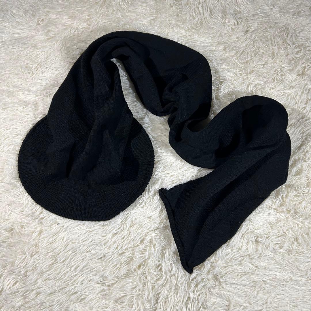 希少 80s~ ARCHIVE デザインニットハット 黒 変形