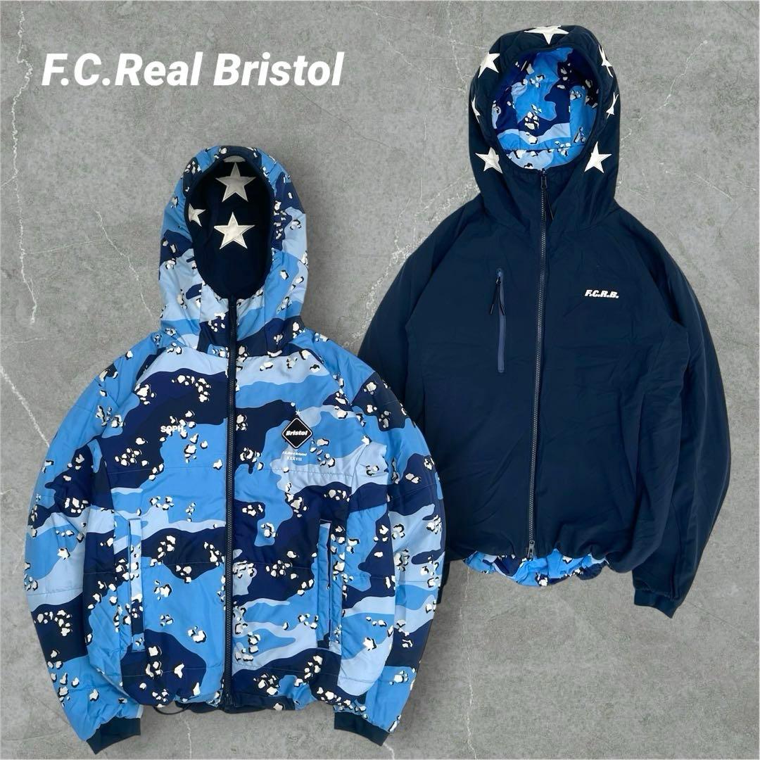 【人気】FCRB SOPH ナイロンジャケット　リバーシブル　総柄　ドローコード