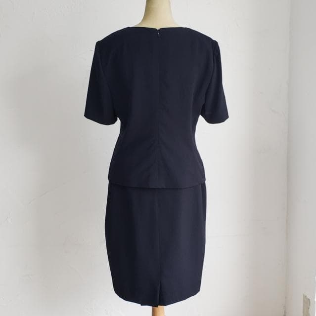 アクリス AKRIS ☆ セットアップ スカート シルク混 半袖 40 薄手