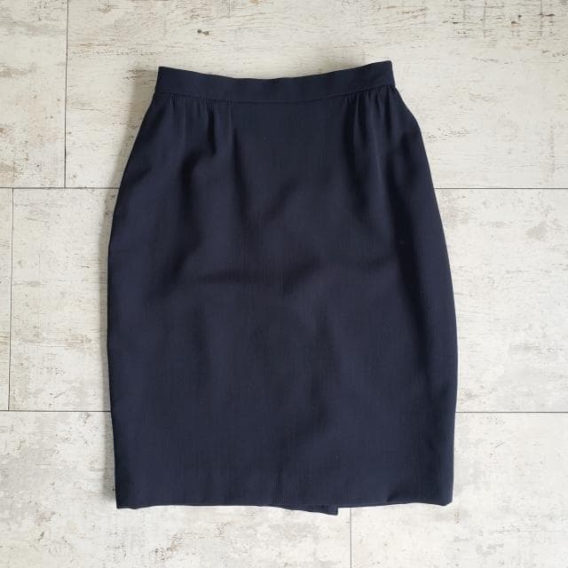 アクリス AKRIS ☆ セットアップ スカート シルク混 半袖 40 薄手