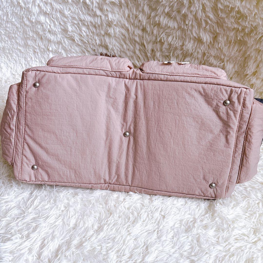 【新品・タグ付き】ONOFF オノフ ボストンバック ナイロン ダスティピンク