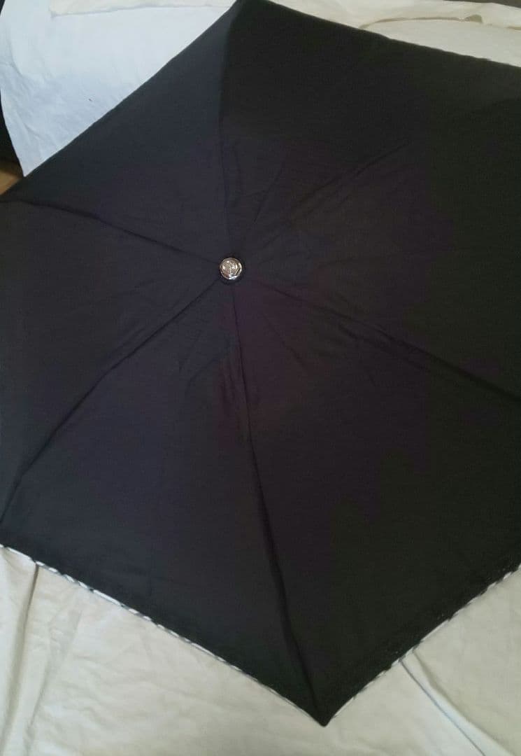 バーバリー 日傘 晴雨兼用 折りたたみ 傘 黒 ブラック UV
