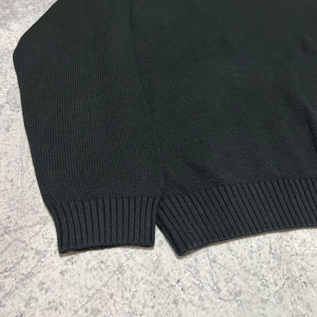 90s Cotton knit KNIGHTSBRIDGE 黒　ランズエンド