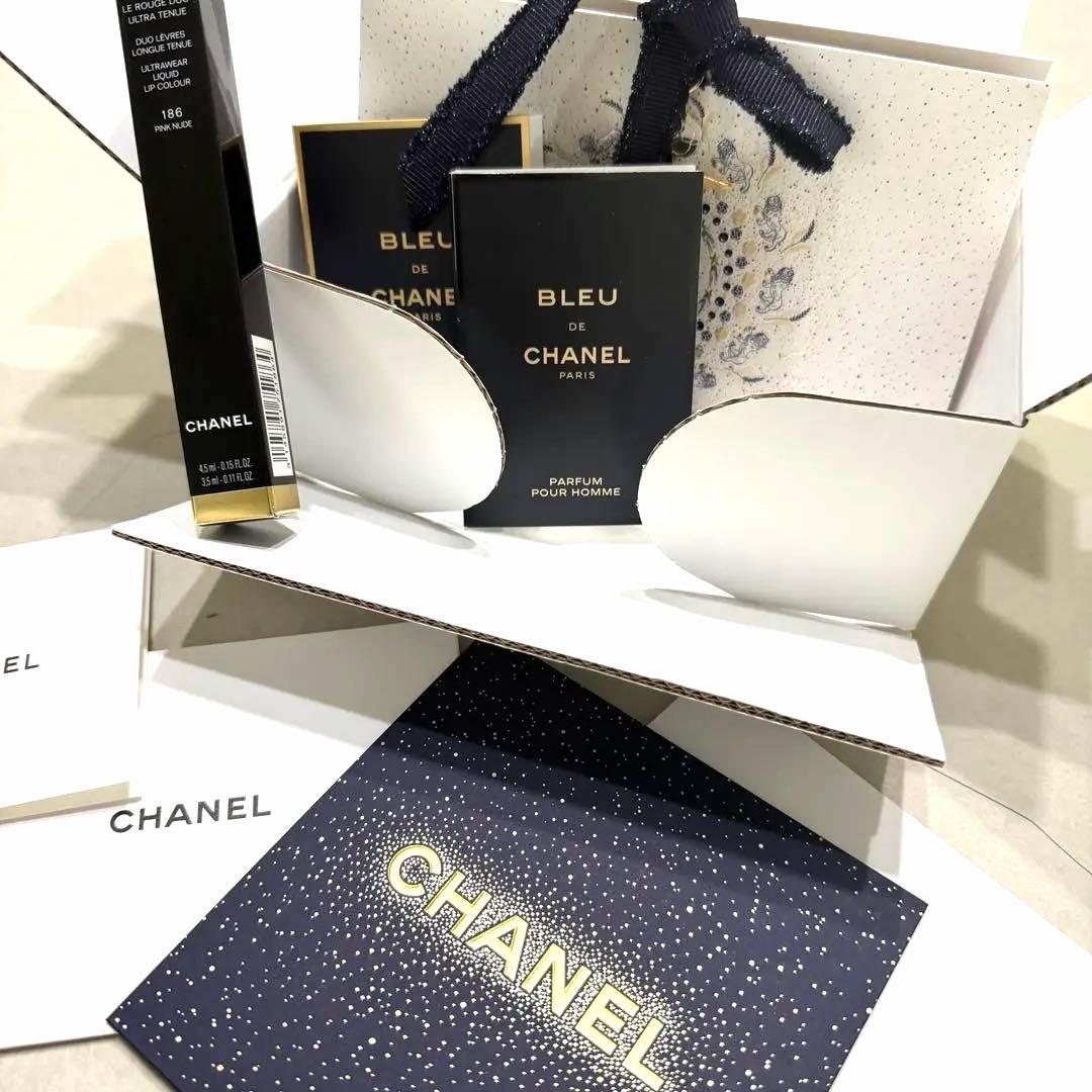 【ギフト】 CHANEL ル ルージュ デュオ ウルトラ トゥニュ186 新品