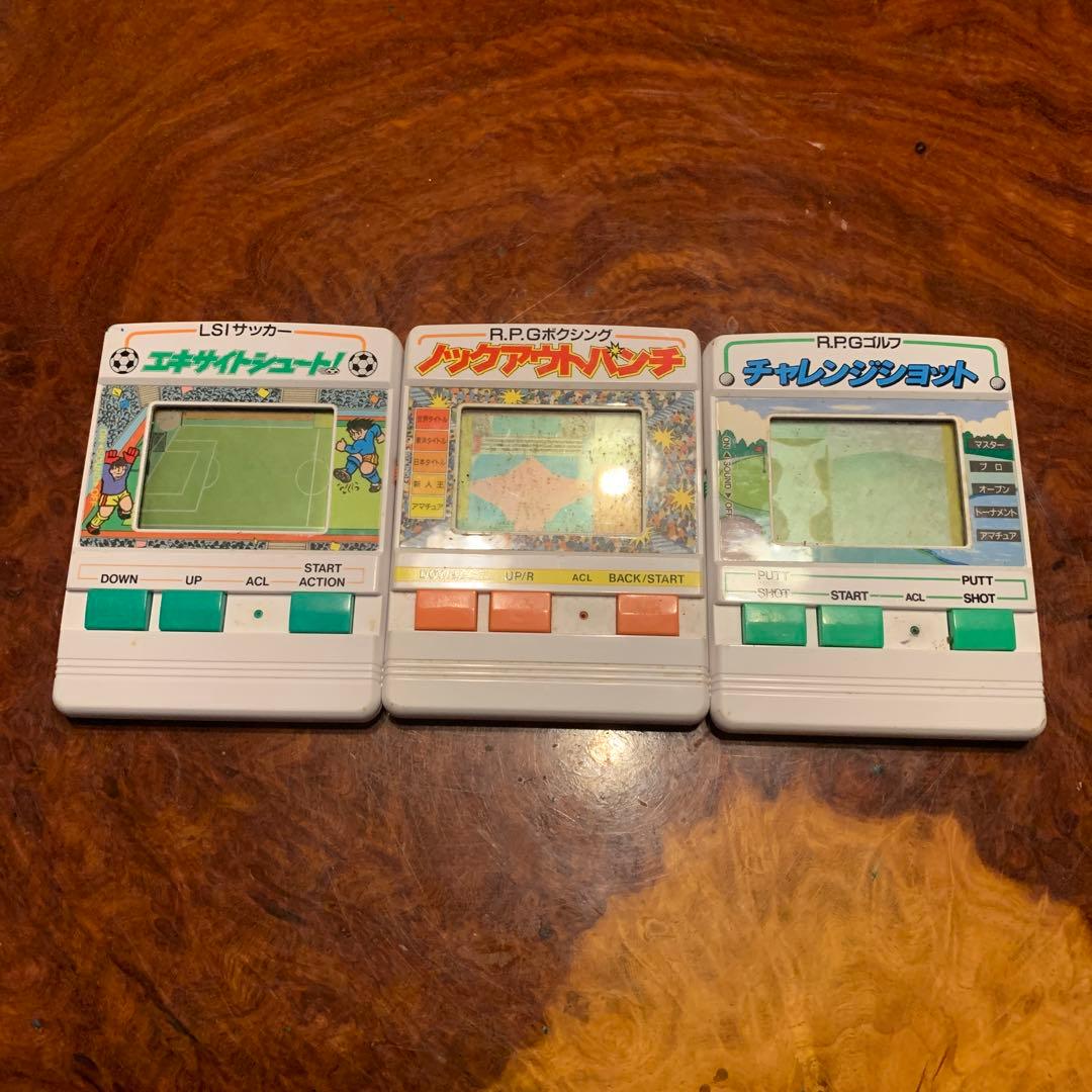 貴重激レアBANDAI 昭和レトロ携帯ゲーム機3点セットジャンク