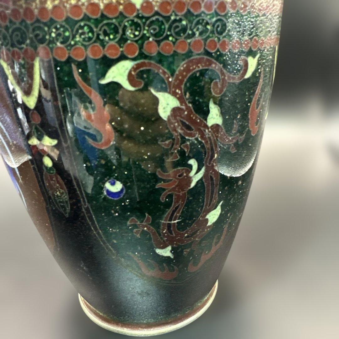 七宝焼，掐丝珐琅，花瓶，花器，置物