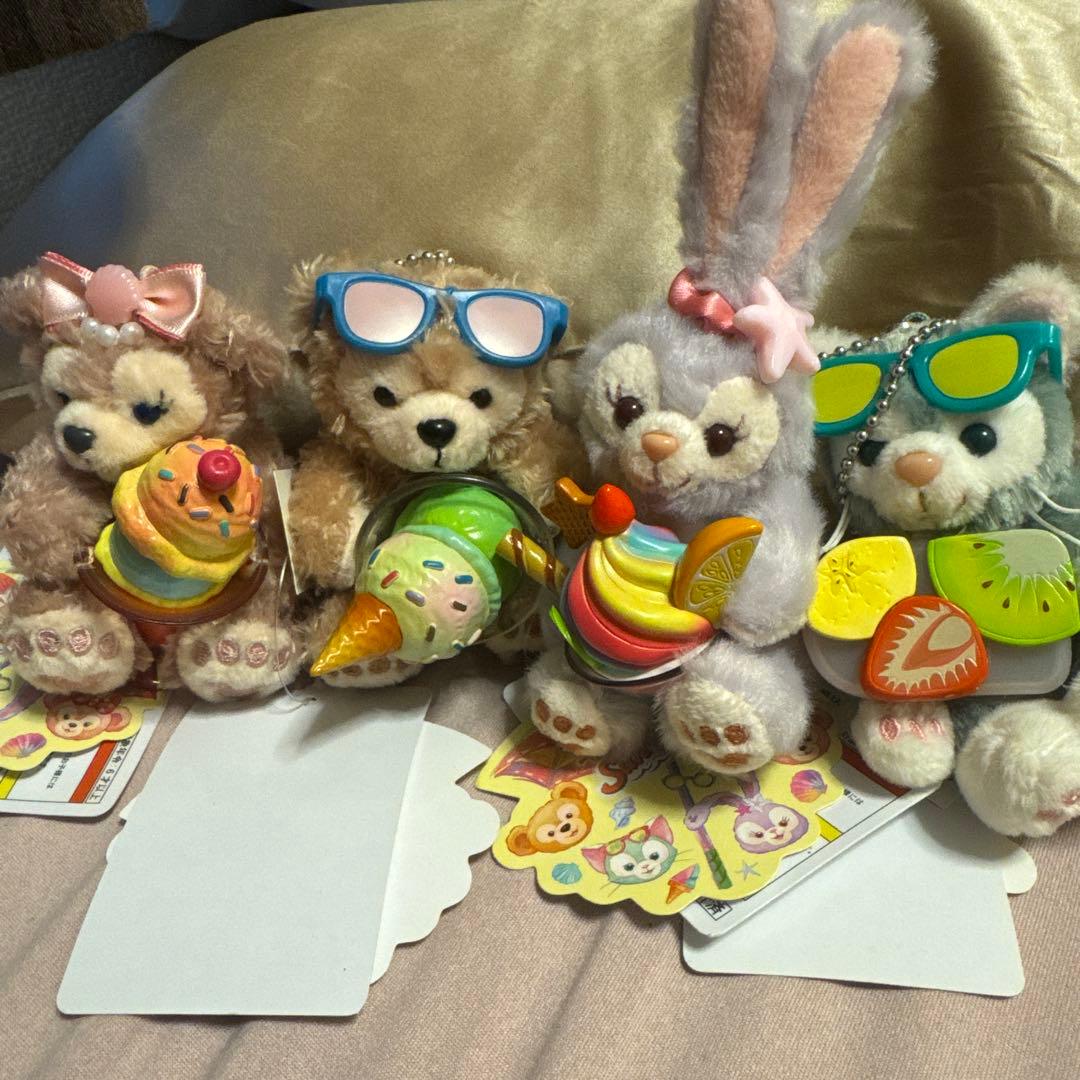 ディズニー ダッフィー シェリーメイ ぬいぐるみ キーホルダー ぬいぐるみバッジ