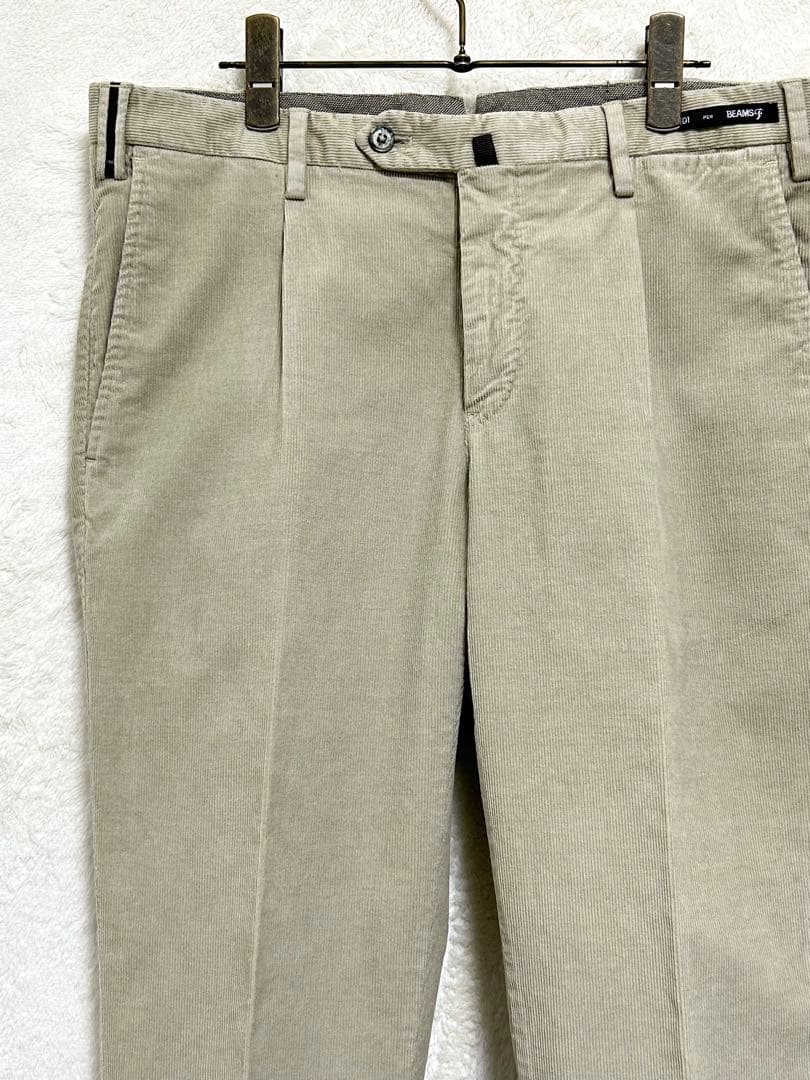 【美品】ビームスエフ PT01 コーデュロイ パンツ 48 L 84 ベージュ