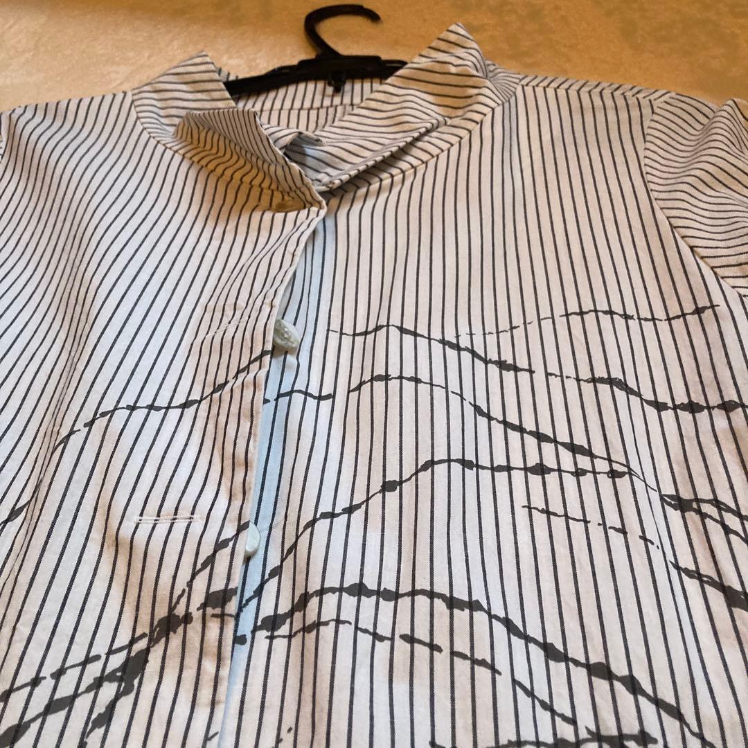 センソユニコ慈雨 ストライプ柄 長袖ワンピース