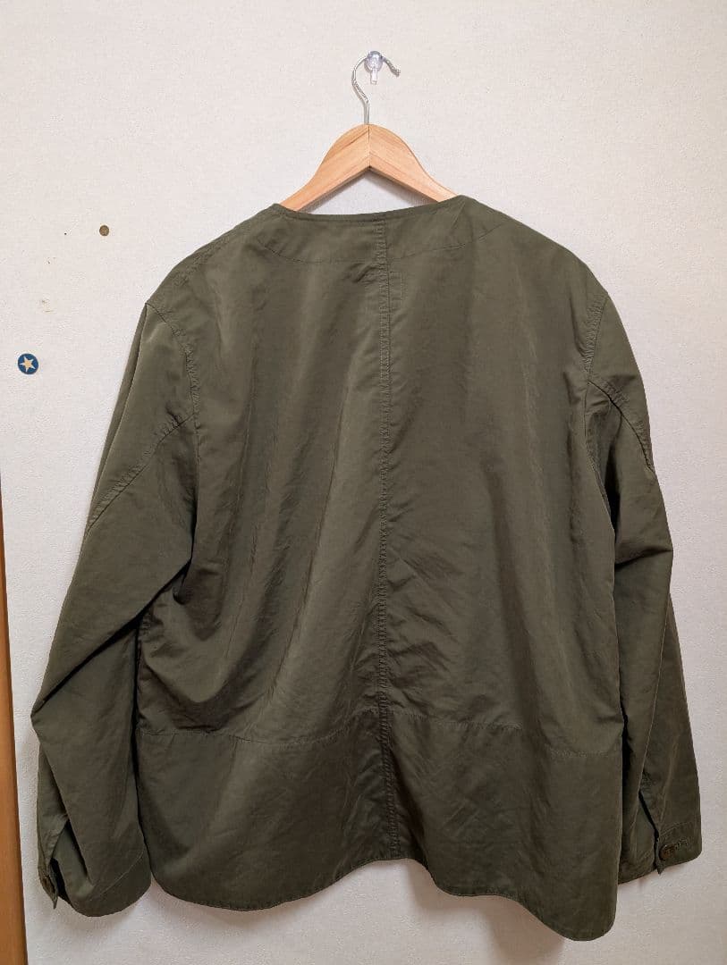 ポータークラシック ノーカラージャケット L カーキ
