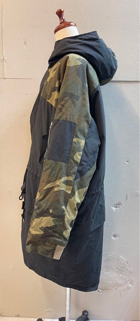 SWAGGER スワッガー 日本製 2way 迷彩 カモフラ切替 モッズコート