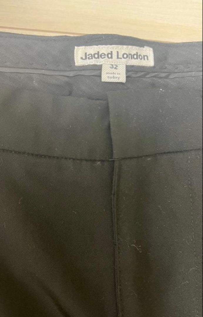 jaded london スラックスW32 黒