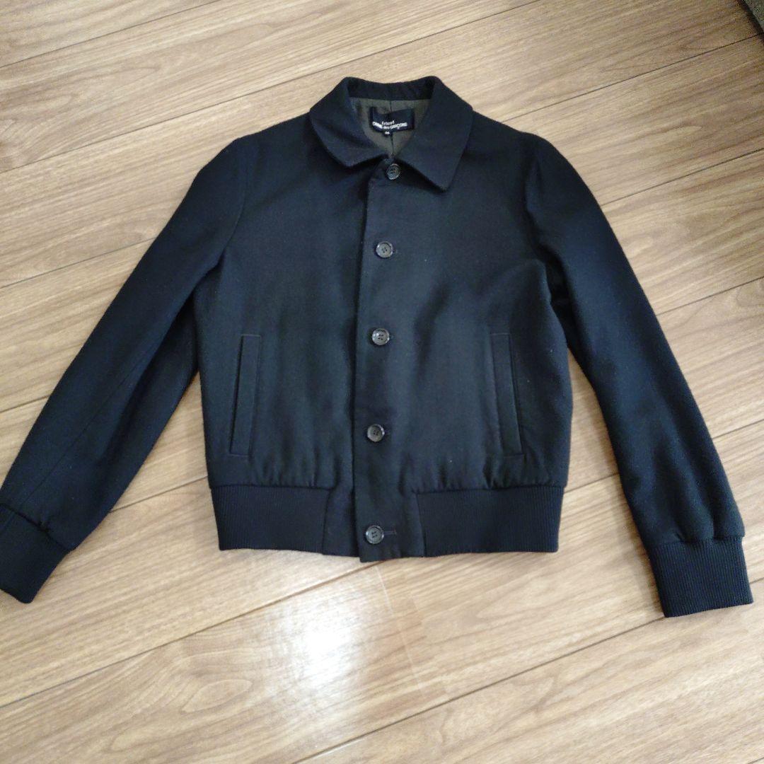 トリココムデギャルソン　ジャケットブルゾン　　ブラック　ウール