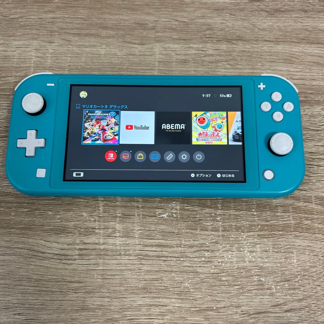 Nintendo Switch Lite ターコイズ(充電器付き)